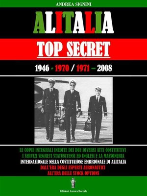cover image of Alitalia Top Secret